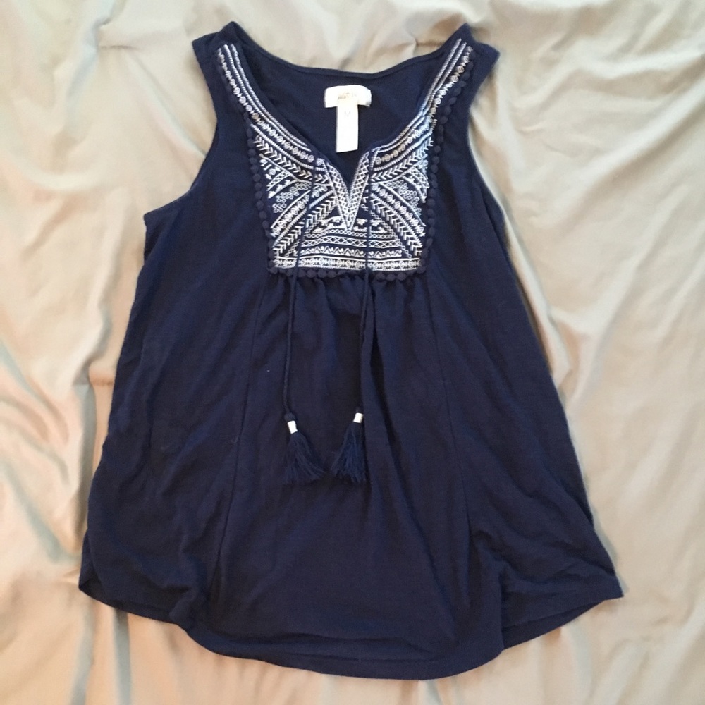 Blue tank top